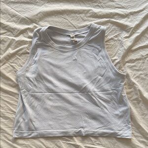 Lululemon - White Mesh Tank -  Women Size 6